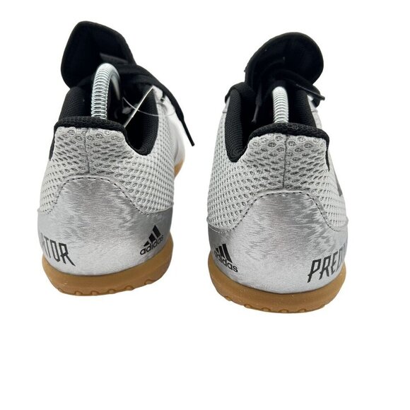 adidas Predator 19.4 Sala J Indoor Soccer Shoes men 8.5 Metallic Silver Black - Picture 3 of 16